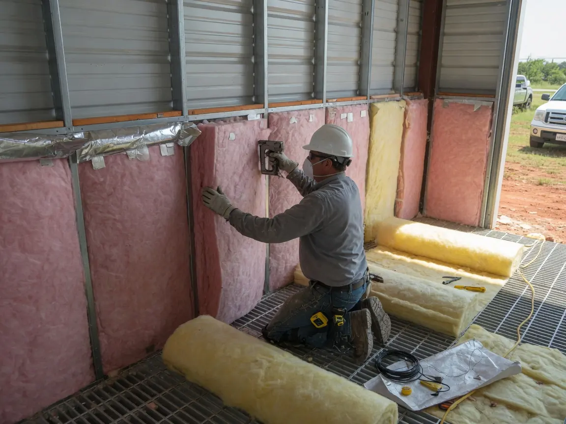 Metal building spray foam insulation in Glenpool, OK